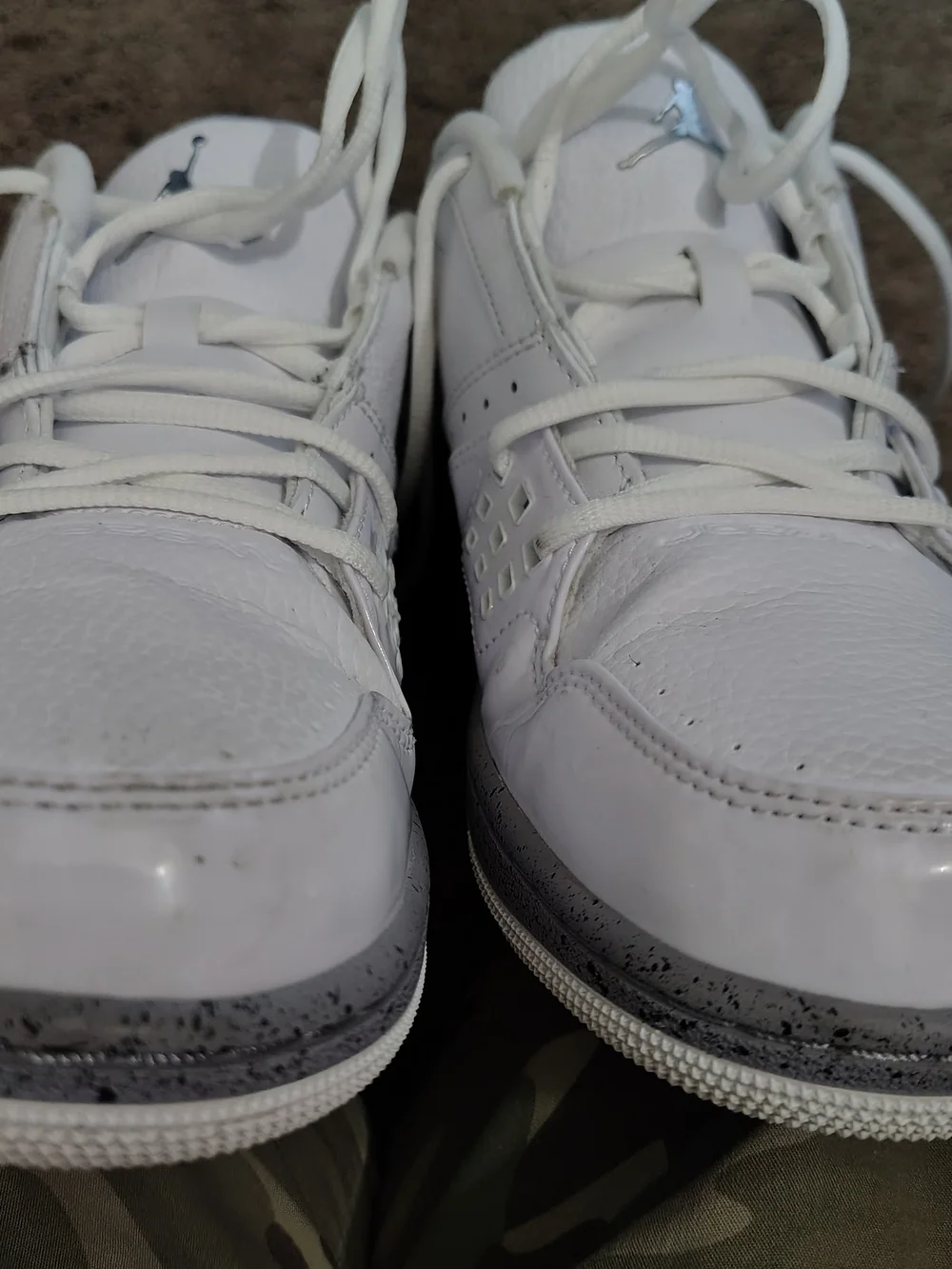 Jordan 1 Flight Low White Cement Men’s 11.5 White Grey 350610-107